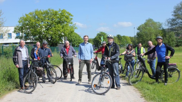 Fahrradwegekonzept - SPD mit Fahrrad unterwegs